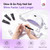 SAVILAND Poly Gel Nail Kit for Starter: 15 Colors Poly Gel Purple Cat Eye with U V Light for fast Curing, 28 Day Long Wear Poly Extension Gel Kit with Slip Solution for Dance Party Nail Art DIY