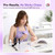 SAVILAND Poly Gel Nail Kit for Starter: 15 Colors Poly Gel Purple Cat Eye with U V Light for fast Curing, 28 Day Long Wear Poly Extension Gel Kit with Slip Solution for Dance Party Nail Art DIY