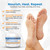 Revitaderm 4D 40% Urea Advanced Foot Cream for Cracked Heels & Dry Skin, Intensive Repair for Rough, Callused Feet, Fast Absorbing, Fragrance Free, Made in USA, 4 oz with Pumice & Brush, 3 Pack