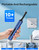 Rechargeable Tooth Polisher, Teeth Polishing Kit for Teeth Whitening, Tooth Polisher for Tartar Stain Removal, Teeth Cleaner Tools for Home Use with 3 Polish Paste and 5 Brush Heads, LED Light