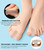 Habioer Bunion Corrector, Toe Separators for Women Men Big Toe, Breathable Toe Spacers, Bunion Correction(6PCS)