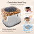 Lavinda LED Nail Lamp UV Light for Gel Nails 54W Cordless Rechargeable UV Lamp Nail Light with 4 Timer, 2X Faster Professional Gel Polish Curing Nail Dryer for Salon Use-Leopard Print