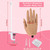 LIONVISON Practice Hand for Acrylic Nails, Silicone Nail Hand Practice, Flexible Fingers Fake Training Hand False Mannequin Hands for Nail Practice, Hand Model Kit for Nail Supplies Manicure Beginners