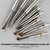 YOKEFELLOW EliteAlly Nail Art Brushes, 8pcs Nail Art Tool Set with Brush Holder, Gel Nail Brush,Extension Brush, French Tip Brush, Liner Brushes for Gel Polish Design Supply(EAkit-01)