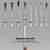 YOKEFELLOW EliteAlly Nail Art Brushes, 8pcs Nail Art Tool Set with Brush Holder, Gel Nail Brush,Extension Brush, French Tip Brush, Liner Brushes for Gel Polish Design Supply(EAkit-01)