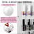 Makartt Nail Polish Organizer: Clear Universal Nail Polish Holder for 48 Bottles, Portable Sturdy Gel Nail Polish Organizer Case with 8 Adjustable Dividers, Space Saver for Nail Bottles Display Travel