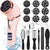 Electric Callus Remover for Feet (with Dander Vacuum Cleaner), Rechargeable Foot Callus Remover Pedicure Tools Foot File, Professional Foot Care Kit Deadskin Remover with 9Heads&2Speed,LCD Display