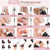 Electric Nail Drill, Professional Manicure Pedicure Kit, Cordless Electric Nail File Set, Rechargeable Pedicure Tools for feet, 10 Speeds Hand Foot Care Nail Drill for -360° LED Light Black
