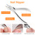 Famlife 7-Piece Professional Pedicure Kit with Toenail Scissors Cuticle Trimmer Nail File Pedicure Knife Blade,Stainless Steel Tools Ingrown Toenail Removal Kit for Nail Care
