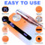 MEKK Nail Drill Kit,35000RPM Electric Nail Drill Professional Electric Nail File with 12PCS Bits,Anti-Shaking Cordless E Filer for Nails with LCD Display,Home & Salon (Orange Blue)