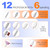 MEKK Nail Drill Kit,35000RPM Electric Nail Drill Professional Electric Nail File with 12PCS Bits,Anti-Shaking Cordless E Filer for Nails with LCD Display,Home & Salon (Orange Blue)