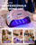 Professional UV LED Nail Lamp for Gel Nails,288W High Power Fast Curing Light with Unique Electroplated Purple Design, 4 Timers & Auto Sensor, Salon Curing Lamp for Home DIY Manicure Tools
