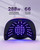 Professional UV LED Nail Lamp for Gel Nails,288W High Power Fast Curing Light with Unique Electroplated Purple Design, 4 Timers & Auto Sensor, Salon Curing Lamp for Home DIY Manicure Tools