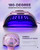 Professional UV LED Nail Lamp for Gel Nails,288W High Power Fast Curing Light with Unique Electroplated Purple Design, 4 Timers & Auto Sensor, Salon Curing Lamp for Home DIY Manicure Tools
