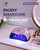 Professional UV LED Nail Lamp for Gel Nails,288W High Power Fast Curing Light with Unique Electroplated Purple Design, 4 Timers & Auto Sensor, Salon Curing Lamp for Home DIY Manicure Tools