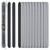 ForPro Professional Collection O-Files Foam Board, Double-Sided Manicure Nail File, 180/400 Grit, Individually-Wrapped, 6” L x .75” W, Black, 100-Count