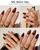 BTArtboxnails SOFTCOATTIPS Press On Nails - Tortoiseshell Almond Press On Nails Short, 96Pcs Salon Quality Soak Off Soft Gel Nail Tips in 16 Sizes