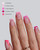 BTArtboxnails French Tip Press On Nails - Pink Short Square Press On Nails, Soft Gel Nail Tips, 160Pcs Soak Off Acrylic Fake Nail Extension in 16 Sizes
