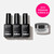 Nailboo Dip Powder Nail Kit Bundle – Base Coat, Activator, Top Coat & Build Powder, New Premium Formula, Strengthens Nails, Locks Color, Seals Shine, Clear 1oz 4 Piece Set