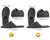 Geyoga 12 Pair House Slipper for Guest Non Slip Disposable Slipper for Travel Washable Reusable Closed Toe Hotel Bridesmaid Indoor Spa Wedding Party Shoeless Home(White, Black, Gray, Beige,L)
