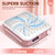 CHRISTINE SHELLY Nail Dust Collector, Rechargeable Dust Collector Nail Tech, Powerful Vacuum Fan Vent Dust Collector Extractor Dust Suction Machine for Acrylic Nails Polishing, Nail Salon&Home, Pink