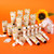50 Pack Bulk Hand Cream and Bulk Lip Balm Gifts Sets, Bridal Shower Favors and Baby Shower Favors for Guests with Thank You Card and Organza Gift Bags, Appreciation Gifts, Baby Shower Prizes (Orange)