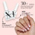 SXC Cosmetics French Tip Press On Nails - Skin Tone Nude and Color Series, Medium Square X-Pro Tips Starter Kit ST117KIT