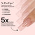 SXC Cosmetics French Tip Press On Nails - Skin Tone Nude and Color Series, Medium Square X-Pro Tips Starter Kit ST117KIT