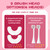 DYCROL Kids U Shaped Electric Toothbrush with 4 Brush Heads, Sonic Toothbrush Kids with 5 Modes, Cartoon Dinosaur 360-Degree Cleaning IPX7 Waterproof Design (6-12 Age (Pink))