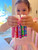Piggy Paint | 100% Non-Toxic Girls Nail Polish Pen Marker | Safe, Cruelty-free, Vegan, & Low Odor for Kids |3-pack Princess Pop Piggy Pen Bundle - PURPLE Power, Blazin' BLUE, Razzle RED
