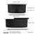 Foot Spa Bath Massager with Heat Bubbles and Vibration Massage and Jets, 16 OZ Calming Lavender Foot Soak Epsom Salt, Foot Soaker with Red Light, 22 Massage Rollers, Adjustable Temp - Black
