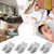 Geyoga Women's Slipper, Light Gray, One Size, Disposable Guest Slipper for Hotels, Spas, Weddings, 24 Pieces