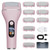 AdamPark Electric Callus Remover for Feet, Rechargeable Portable Electronic Foot Callus Remover 2-in-1 Wet/Dry Foot Scrubber Electric Toot File for Hard Cracked Dry Dead Skin（Pink）