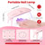 Beetles 22 Pcs HEMA-Free Gel Nail Polish Kit with U V Light - 6 Color Pink Black White Red Shiver Glitter Gel Polish Set Timeless Charm Gift-Ready Package Salon Manicure Kit Gifts for Women