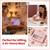 Beetles 22 Pcs HEMA-Free Gel Nail Polish Kit with U V Light - 6 Color Pink Black White Red Shiver Glitter Gel Polish Set Timeless Charm Gift-Ready Package Salon Manicure Kit Gifts for Women