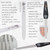 3 Swords Germany - brand quality 8 piece manicure pedicure grooming kit set synthetic leather case black silver spots - Made in Germany
