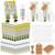 Dansib 24 Sets Lemon Hand Cream and Lip Balm Gift Lemon Bridal Baby Shower Party Supply Travel Size Hand Lotion and Lip Balm Bulk with Organza Bag and Tag Wedding Baby Shower Party