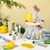 Dansib 24 Sets Lemon Hand Cream and Lip Balm Gift Lemon Bridal Baby Shower Party Supply Travel Size Hand Lotion and Lip Balm Bulk with Organza Bag and Tag Wedding Baby Shower Party