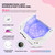 Lavinda UV Light for Nails, Plug-in 54W LED Nail Lamp for Acrylic Gel Polish Nail with Large LCD Display, Professional UV Nail Light Fast Curing Lamp Nail Dryer with 4 Timers for Women Girl Mom