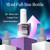AZUREBEAUTY 15ml HEMA Free Purera Cat Eye Gel Nail Polish Set with Magnet, 6 Colors Aurora Galaxy Shimmer Glitter Holographic Soak Off UV LED Nail Art for DIY at Home Manicure Salon Gift