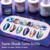 AZUREBEAUTY 15ml HEMA Free Purera Cat Eye Gel Nail Polish Set with Magnet, 6 Colors Aurora Galaxy Shimmer Glitter Holographic Soak Off UV LED Nail Art for DIY at Home Manicure Salon Gift