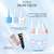 AZUREBEAUTY 15ml HEMA Free Purera Cat Eye Gel Nail Polish Set with Magnet, 6 Colors Aurora Galaxy Shimmer Glitter Holographic Soak Off UV LED Nail Art for DIY at Home Manicure Salon Gift