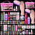 Nail Kit for Beginners with Everything: Practice Nail Hand Acrylic Set Professional Powder Liquid Starter Kits with Drill U/V Lamp in Cosmetic Gift Bag for Salon Home (Sparkling Pink)