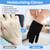 Donfri 10 Pairs Cotton Moisturizing Gloves Men Touchscreen Fingers for Eczema Dry Hands Hand Care Overnight Moisturizing (Medium-Black)