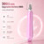 Pro Nail Drill Kit, Electric Nail File with UV Dryer Lamp & LED Light, 10000RPM Low Vibration & Noise, 10 Speeds, 3000mAh Cordless Nail dremel, Toenail Grinder for Manicure Pedicure Home Use, Pink