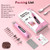 Pro Nail Drill Kit, Electric Nail File with UV Dryer Lamp & LED Light, 10000RPM Low Vibration & Noise, 10 Speeds, 3000mAh Cordless Nail dremel, Toenail Grinder for Manicure Pedicure Home Use, Pink