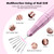 Professional Electric Nail Drill File, HUGMAPLE 45000RPM Portable E-File Machine with Bits & Base, Cordless Rechargeable Nail Drill Kit for Shaping, Removing & Polishing Gel Nails for Salon Home, Pink