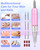 Electric Nail Drill Professional: Rechargeable Nail File with Bits for Acrylic Gel Nails, Professional Nail Drill Manicure Pedicure Polishing Shape Tools for Home Salon