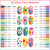36 Colors Nail Art Pens Set, 3D Nail Polish Pens Quick-Drying Acrylic Paint Markers For Nail Art Drawing Painting Nail Point Dotting Liner Pen, Nail Design Kit Manicure Tools Home & Salon DIY