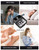 OOAMBB Collapsible Foot Spa with Heat, Bubble and Temp Control, Remote, Foot Bath Massager with XL Touch Screen and Massage Rollers, Foot Soaking Tub, Pedicure Foot spa for Stress Relief (Black)